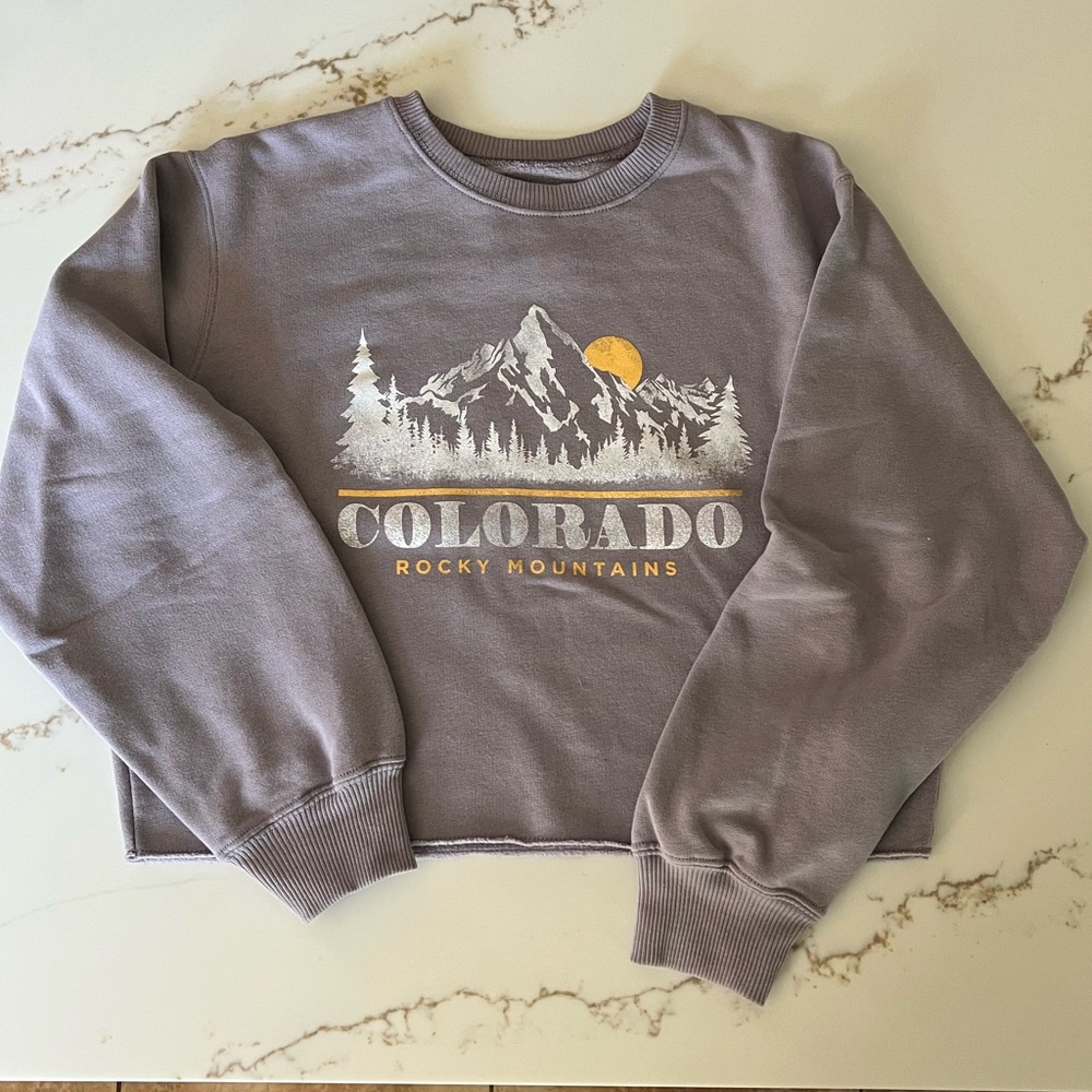 NWOT hollister cropped sweatshirt